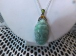jade carved silver chain srilanka a